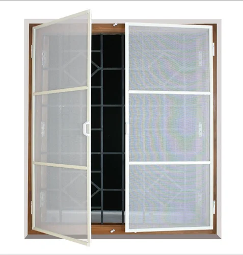 Mosquito net mesh detail on a window frame — project 3